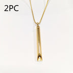 Adjustable Breathing Relieve Pressure Ornament Stainless Steel Decompression Necklace