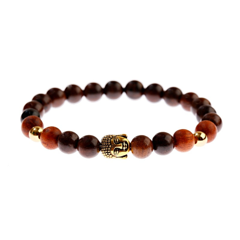 Wooden beads frosted bracelet