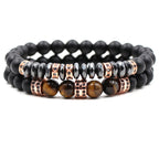 Micro inlaid zircon spacer bracelet