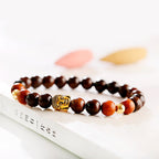 Wooden beads frosted bracelet