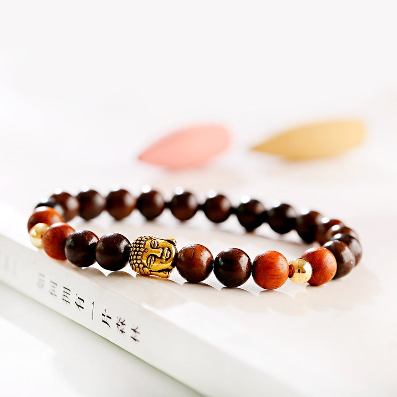 Wooden beads frosted bracelet