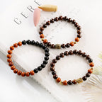 Wooden beads frosted bracelet
