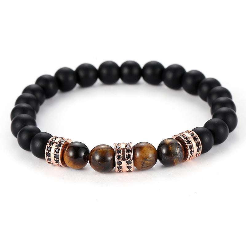 Micro inlaid zircon spacer bracelet