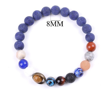 The eight planets of the universe solar system bracelet