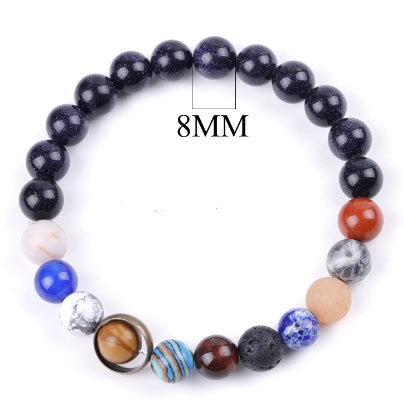 The eight planets of the universe solar system bracelet
